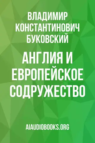 Обложка аудиокниги «Англия и европейское содружество»