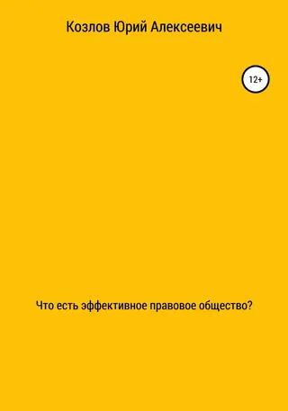 Обложка аудиокниги «Что есть эффективное правовое общество?»