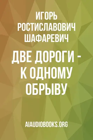 Обложка аудиокниги «Две дороги - к одному обрыву»
