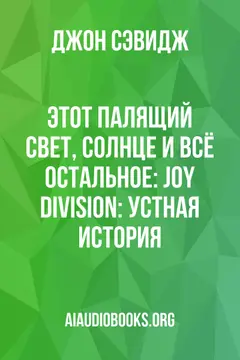 Обложка аудиокниги «Этот палящий свет, солнце и всё остальное: Joy Division: Устная история»