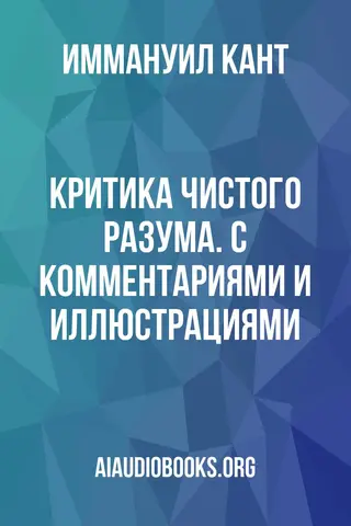 Обложка аудиокниги «Критика чистого разума. С комментариями и иллюстрациями»
