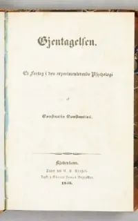Обложка аудиокниги «Повторение (Опыт экспериментальной психологии Константина Констанция)»