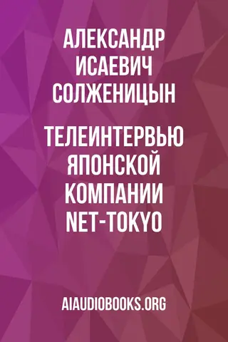 Обложка аудиокниги «Телеинтервью японской компании NET-TOKYO»
